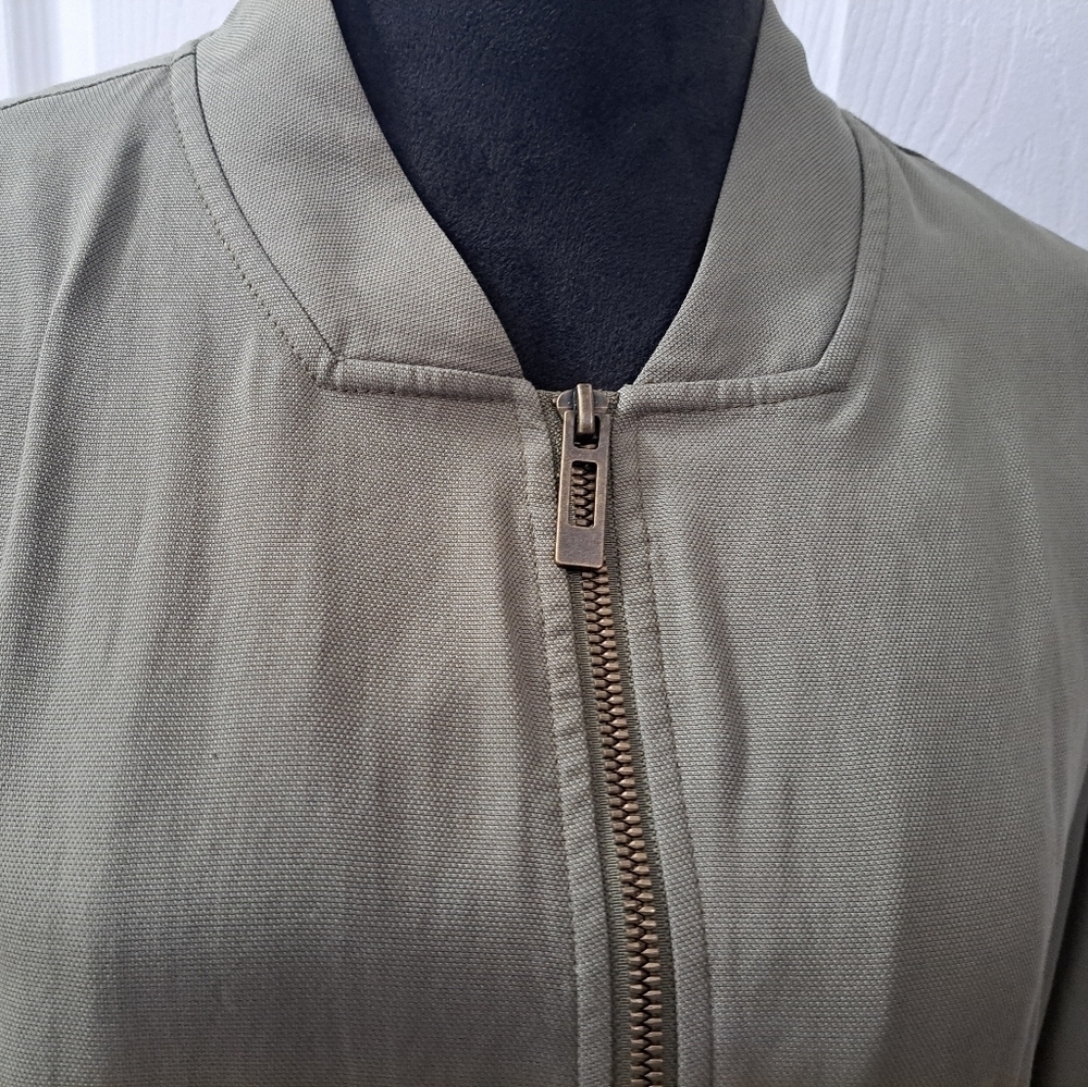 Addition Elle Olive Green Zip Up Jacket    Size 1X - Picture 2 of 13